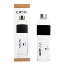 Load image into Gallery viewer, KURO-Bō Gō-Ecō Glass Water Bottle (1L)