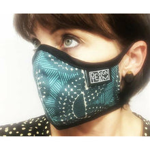 Load image into Gallery viewer, Fabric Face Mask - Peppercorn Spinach