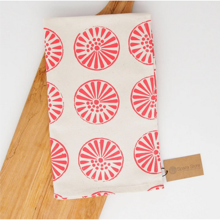 SPAZA || Tea Towel  - Pin Cushion - Red